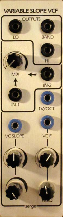 Serge 4U VCF Slope